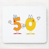 Glückszahl 50 mousepad (Vorne)