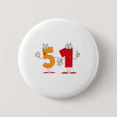 Glückszahl 51 button (Vorderseite)