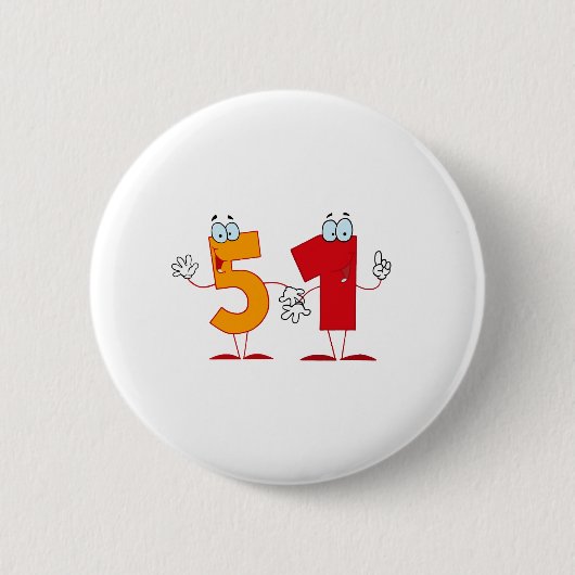 Glückszahl 51 button (Vorderseite)