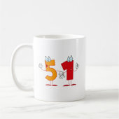 Glückszahl 51 kaffeetasse (Links)
