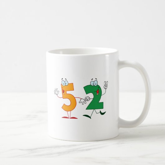 Glückszahl 52 kaffeetasse (Rechts)
