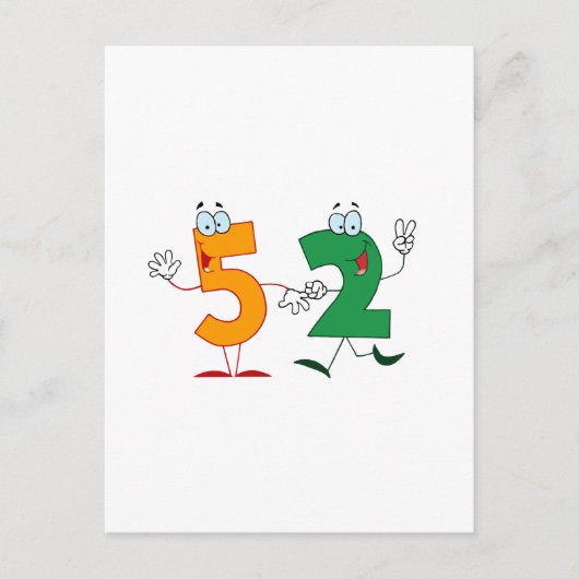 Glückszahl 52 postkarte (Vorderseite)