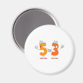 Glückszahl 53 magnet (Vorderseite/Rückseite)