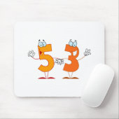 Glückszahl 53 mousepad (Mit Mouse)
