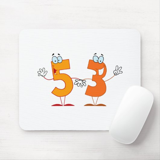 Glückszahl 53 mousepad (Mit Mouse)