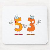 Glückszahl 53 mousepad (Vorne)