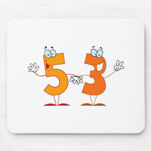 Glückszahl 53 mousepad
