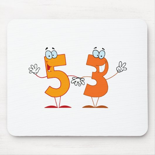 Glückszahl 53 mousepad (Vorne)