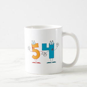Glückszahl 54 kaffeetasse