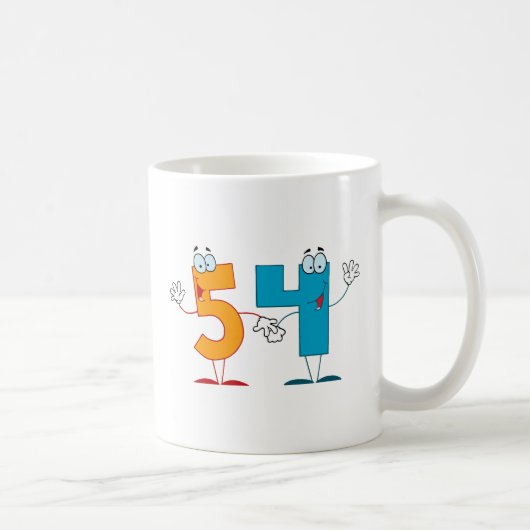 Glückszahl 54 kaffeetasse (Rechts)
