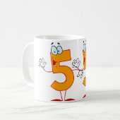 Glückszahl 55 kaffeetasse (Vorderseite Links)