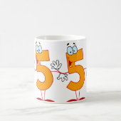 Glückszahl 55 kaffeetasse (Mittel)