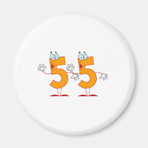 Glückszahl 55 magnet