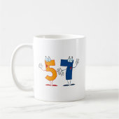 Glückszahl 57 kaffeetasse (Links)