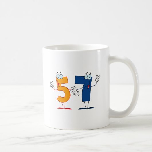 Glückszahl 57 kaffeetasse (Rechts)