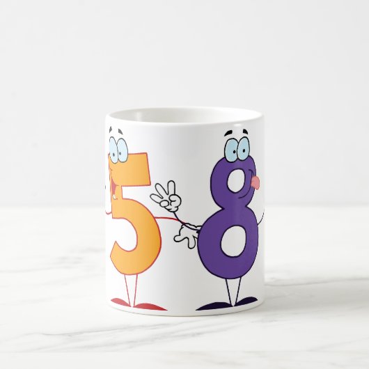Glückszahl 58 kaffeetasse (Mittel)