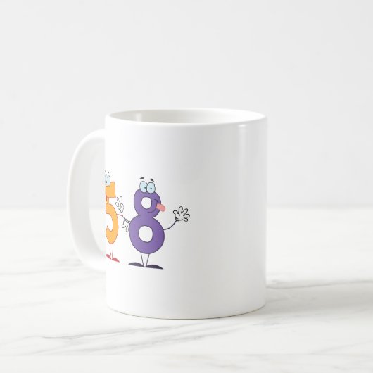 Glückszahl 58 kaffeetasse (Vorderseite Links)
