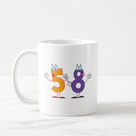 Glückszahl 58 kaffeetasse (Links)