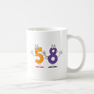 Glückszahl 58 kaffeetasse