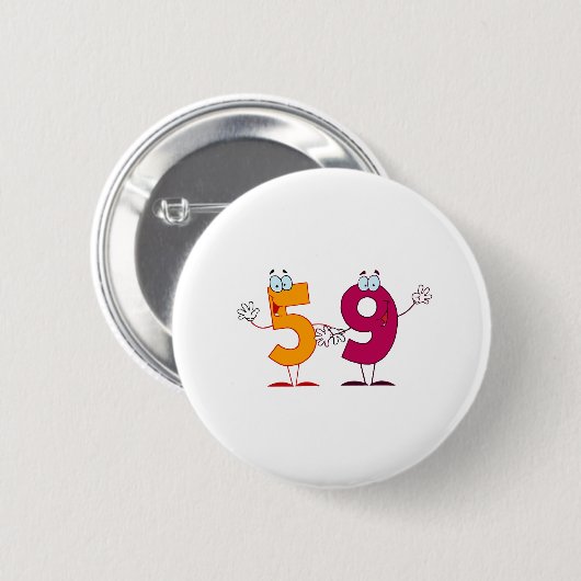Glückszahl 59 button (Vorne & Hinten)