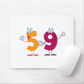 Glückszahl 59 mousepad (Mit Mouse)
