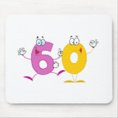 Glückszahl 60 mousepad (Vorne)