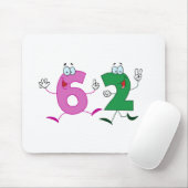 Glückszahl 62 mousepad (Mit Mouse)