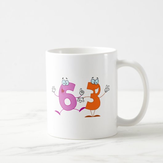 Glückszahl 63 kaffeetasse (Rechts)