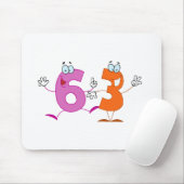 Glückszahl 63 mousepad (Mit Mouse)