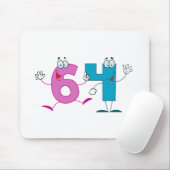 Glückszahl 64 mousepad (Mit Mouse)