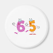 Glückszahl 65 magnet (Vorne)