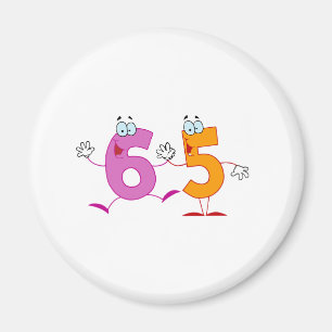 Glückszahl 65 magnet
