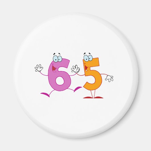 Glückszahl 65 magnet (Vorne)
