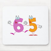 Glückszahl 65 mousepad (Vorne)
