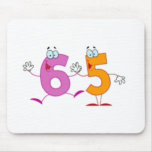 Glückszahl 65 mousepad
