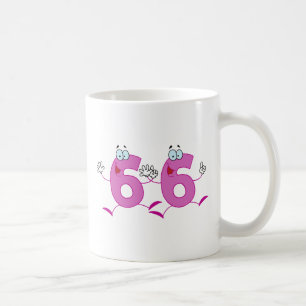 Glückszahl 66 kaffeetasse
