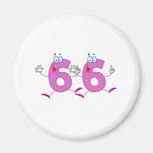 Glückszahl 66 magnet