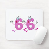 Glückszahl 66 mousepad (Mit Mouse)