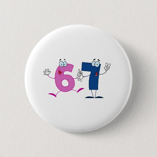 Glückszahl 67 button (Vorderseite)