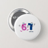 Glückszahl 67 button (Vorne & Hinten)