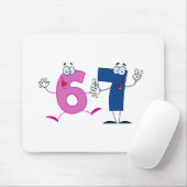 Glückszahl 67 mousepad (Mit Mouse)