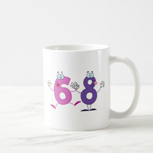 Glückszahl 68 kaffeetasse