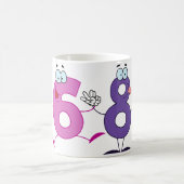 Glückszahl 68 kaffeetasse (Mittel)