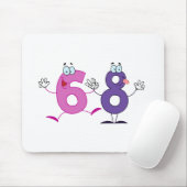 Glückszahl 68 mousepad (Mit Mouse)