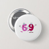 Glückszahl 69 button (Vorne & Hinten)