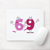 Glückszahl 69 mousepad (Mit Mouse)