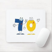 Glückszahl 70 mousepad (Mit Mouse)
