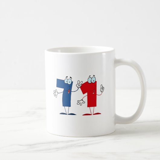 Glückszahl 71 kaffeetasse (Rechts)