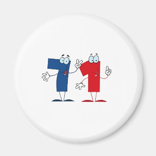 Glückszahl 71 magnet