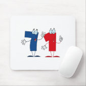 Glückszahl 71 mousepad (Mit Mouse)